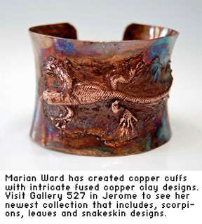20120124 Copper cuff with lizard