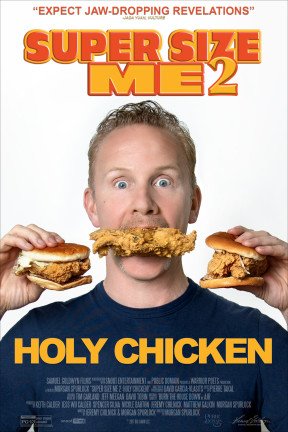 Muckraking filmmaker Morgan Spurlock reignites his battle with the food industry – this time with Big Chicken – as he opens his own fast food restaurant in “Super Size Me 2: Holy Chicken!”