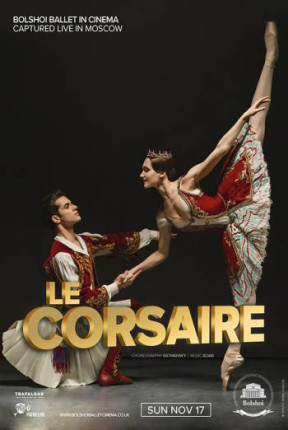 “LE CORSAIRE” — captured live from the historic Bolshoi Ballet in Moscow — will come to Sedona on Sunday, Nov. 17 at the Mary D. Fisher Theatre, presented by the Sedona International Film Festival.  Inspired by Lord Byron’s epic poem and reworked by Alexei Ratmansky from Petipa’s exotic 19th century classic, this miracle of the repertoire is one of the Bolshoi’s most lavish productions.