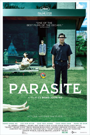 “Parasite” is a family tragicomedy depicting the inevitable collision that ensues when Ki Woo, the eldest son in a family of four unemployed adults, is introduced to the wealthy Park family for a well-paid tutoring job.