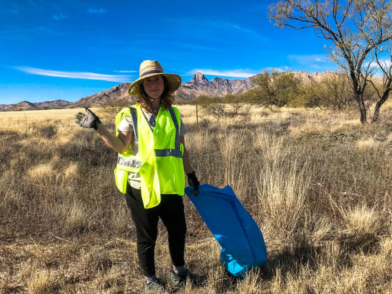 Adopt a Highway volunteer