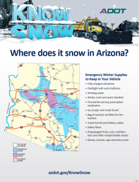 Where does it snow in Arizona?