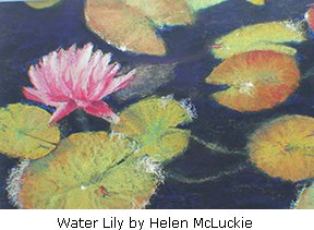 20140925_Water_Lily_1_oil_pastel_by_Helen_McLuckie
