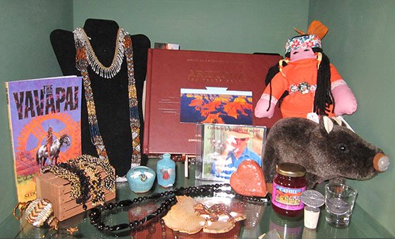 Just a sampling of items to be found in a Verde Valley Museum gift shop.