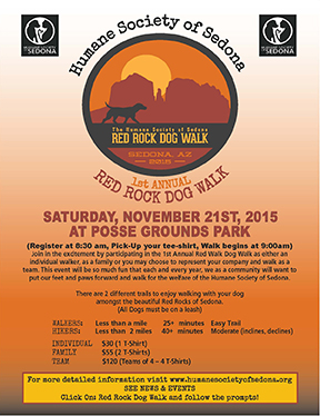 Humane Society of Sedona Red Rock Dog Walk