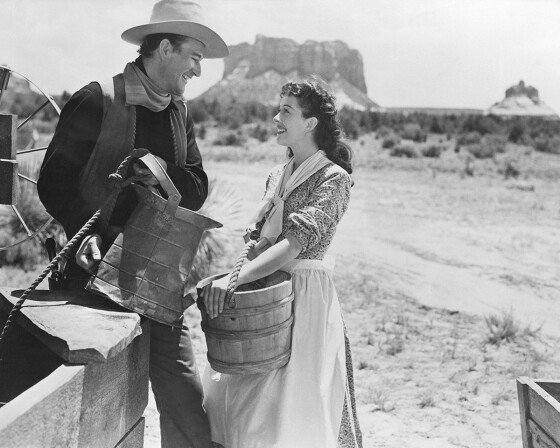 One of the images featured in new online collection, John Wayne’s decision to produce his “Angel and the Badman” film in Sedona solidified the town’s place in movie-making history.