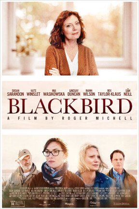 Lily (Susan Sarandon) and Paul (Sam Neil) summon their loved ones to their beach house for one final gathering after Lily decides to end her long battle with ALS on her own terms in “Blackbird” — a remake of an acclaimed Dutch film.