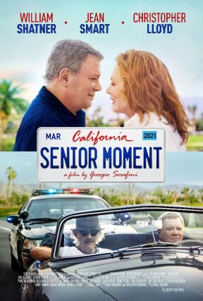 After drag racing in his vintage convertible in Palm Springs, a retired NASA test pilot loses his license.  As he's driven around, he begins to relearn how to navigate love and life. Starring William Shatner, Christopher Lloyd, and Jean Smart, “Senior Moment” is a charming romantic comedy for an audience of a certain age.