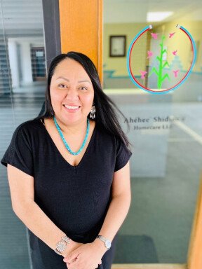 Vanessa Tullie owns and operates Ahehee' Shidine'e Homecare LLC in Phoenix, Ariz. She is also the lead New Mexico coordinator for the Navajo & Hopi Families COVID-19 Relief Fund and the board treasurer for the nonprofit organization, Yee Ha’ólníi Doo.