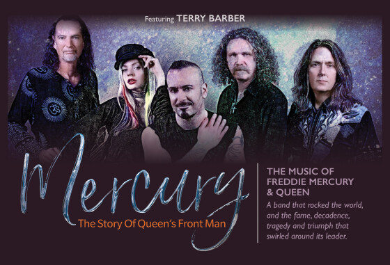 “Mercury” celebrates the music of Freddie Mercury and Queen — a band that rocked the world and the fame, decadence, tragedy and triumph that swirled around its leader.  This rockin’ live show stars international opera singer and 6-time Grammy-Nominee Terry Barber who’s a former member of the Grammy Award group “Chanticleer”. Terry is considered the world’s best countertenor with a 4 octave range like Freddie Mercury.