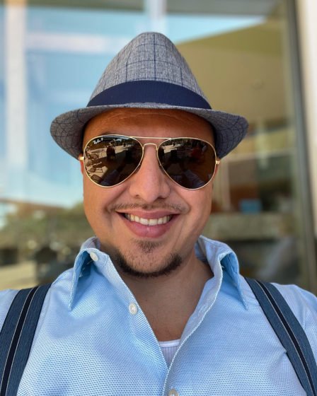 Damien Flores features at the Sedona Poetry Slam Poetry icon Damien Flores