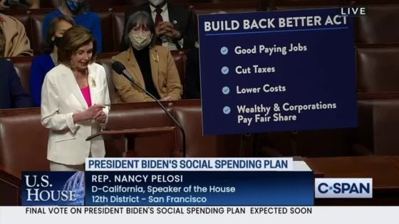 Letter to The Editor: Build Back Better Plan is a safeguard for America’s future Nancy Pelosi urges passage of the Build Back Better bill on November 19, 2021
