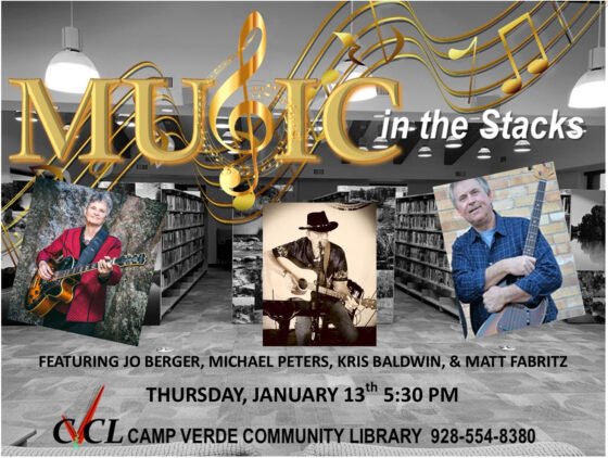 Music in the Stacks at Camp Verde Community Library 20220111 MusicStacksJan2022