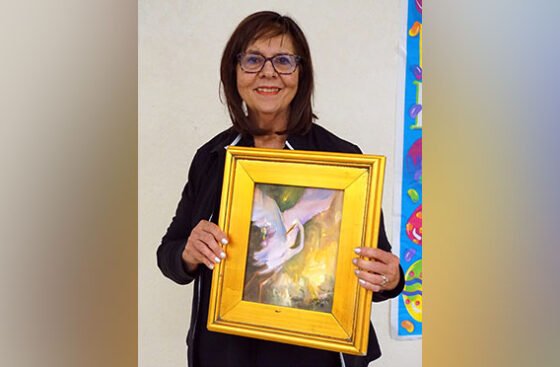 El Valle Artist Association Artist of the Month for April El Valle Artist Association Artist of the Month for April is Cathy Demko, for her original oil painting of a white bird