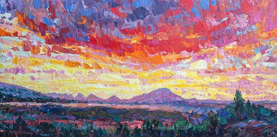 3rd Annual Prescott Plein Air Art Festival Celebrates Area’s Iconic Beauty "Tonight's Show" by Russell Johnson