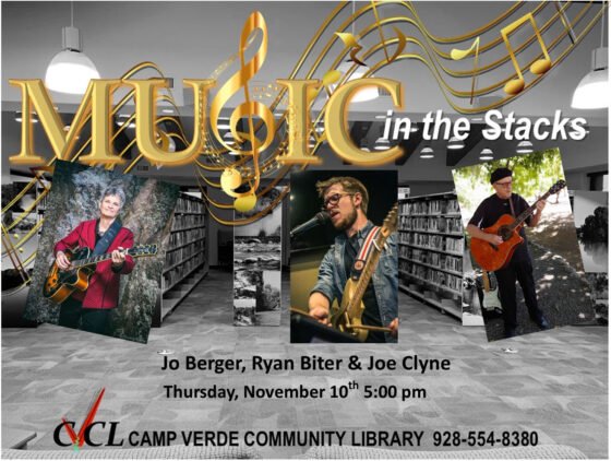 Music Rocks the Stacks at Camp Verde Community Library 20221105 MusicStacksNovember2022