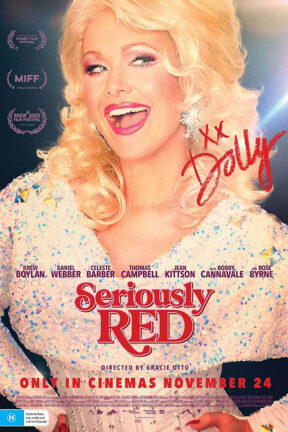 In the rowdy and rambunctious musical dramedy “Seriously Red”, Red (Krew Boylan) is at a crossroads in her life. She trades her 9-to-5 career in real estate for a life under the spotlight as a Dolly Parton impersonator