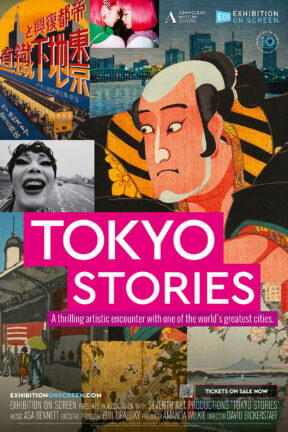 Based on a major exhibition at the Ashmolean in Oxford, “Tokyo Stories” spans 400 years of incredibly dynamic art – ranging from the delicate woodblock prints of Hokusai and Hiroshige, to Pop Art posters, contemporary photography, Manga, film, and brand-new artworks that were created on the streets.
