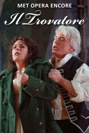 Soprano Sondra Radvanovsky and tenor Marcelo Álvarez star as the passionate lovers Leonora and Manrico in this gripping Met performance from 2015, alongside the late baritone Dmitri Hvorostovsky as the ruthless Count di Luna. Marco Armiliato conducts.