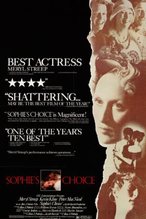 Meryl Streep won the Academy Award for Best Actress in a Leading Role for her performance in “Sophie’s Choice”. The film was also nominated for four more Oscars, including Best Costume Design, Best Musical Score, Best Cinematography and Best Screenplay.