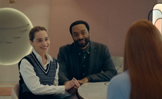 In a not-so-distant future, amid a society madly in love with technology, tech giant Pegazus offers couples the opportunity to share their pregnancies via detachable artificial wombs or pods. And so begins Rachel (Emilia Clarke) and Alvy's (Chiwetel Ejiofor) wild ride to parenthood in this brave new world.