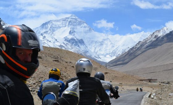 Experience the adventure of a lifetime, motorcycling the majestic Himalayas, Kathmandu to Lhasa — riding 1200 miles of rugged terrain, sleeping in the world’s highest monastery at the base of Mt. Everest with “Motorcycling the Himalayas” presented by Kozmo “Koz” Mraz.