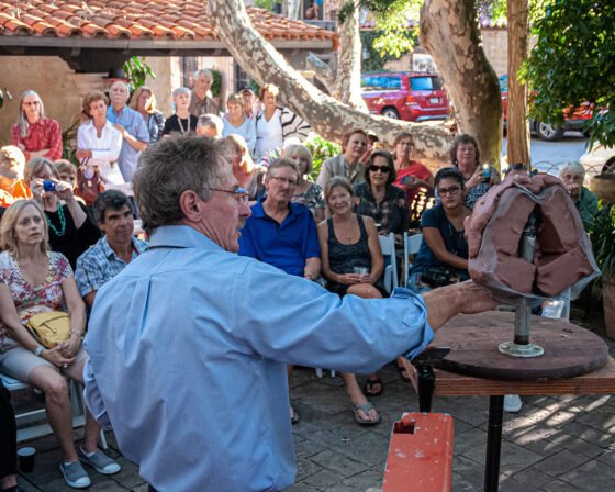 Sculpting Demonstration at Rowe Fine Art Gallery 20230914 rowe