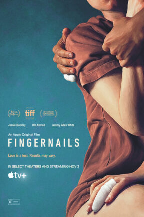 Anna (Jessie Buckley) and Ryan (Jeremy Allen White) were a happy couple until technology proves they're not the best choice for each other, which makes her start to believe she may not be in love at all in “Fingernails”.