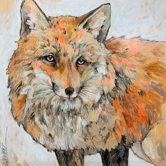 A Rare Beauty, graphite, acrylic on panel by Amy Ringholz