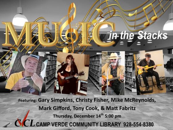 Music in the Stacks at Camp Verde Community Library 20231127 MusicStacksDecember2023
