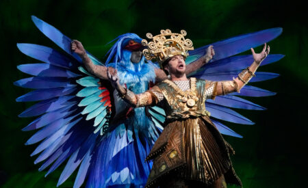 Sung in Spanish and inspired by the magical realism of Gabriel García Márquez, Mexican composer Daniel Catán’s 1996 opera focuses on an opera diva, Florencia Grimaldi, who returns to her native Brazil to perform and to search for her lost lover, who has vanished into the jungle.