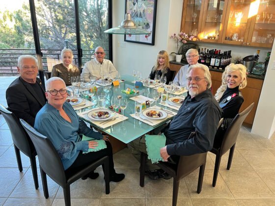 1) Photo Courtesy of David Gill and Betty Loos (Lucky guests included Jon and Tish Denney, Lorne Lanning and Sherry McKenna, Dwight and Andrea Kadar, and Mike and Christine Schroeder)