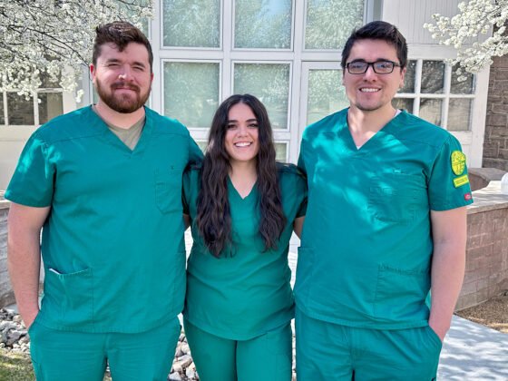Three Shumway Siblings Separated By Years In Age, Semesters in YC Nursing Program Yavapai College Nursing students and siblings Zachary, Hannah and Spencer Shumway