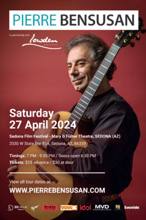 French-Algerian acoustic guitar virtuoso, vocalist and composer Pierre Bensusan has taken his unique sound to all corners of the globe. And now, he is making a Sedona stop on his world tour on Saturday, April 27 at the Mary D. Fisher Theatre.