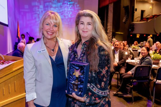 Catching Your Dream in a Bottle YC’s 2024 Verde Valley Campus Alumni of the Year, Lisa Aguilar (r) with YC Alumni Affairs Director Kammie Kobyleski (Photo Credit: Bill Leyden)