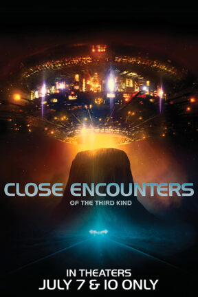 In celebration of Columbia Pictures 100th anniversary, “Close Encounters of the Third Kind” returns back to the big screen in theaters nationwide. The epic Steven Spielberg film was nominated for nine Academy Awards, winning two Oscars for Best Cinematography and Special Achievement Award for Sound Effects Editing (for former Sedona resident, the late Frank Warner).