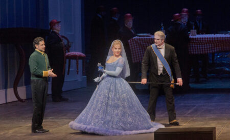 Rossini’s charming take on the Cinderella story returns to cinemas, starring mezzo-soprano Joyce DiDonato and tenor Juan Diego Flórez in Cesare Lievi’s whimsical production. Fabio Luisi conducts.