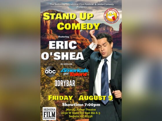 The Sedona International Film Festival is proud to present Stand-Up Comedy Night live onstage at the Mary D. Fisher Theatre on Friday, Aug. 9 featuring headliner Eric O'Shea with special guest Brian Kohatsu, hosted by JC Anderson.
