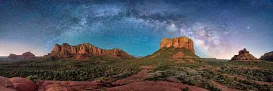City exhibit celebrates a shared creative journey Bill Belvin - Milky Way Arched over Sedona