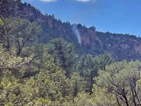 Crews responding to small lightning fire southwest of Sedona The Blackjack Fire, currently one-tenth of an acre in size, has a low potential for growth.