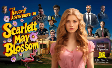 Join us for the World Premiere of the first three episodes of Season One of a new TV series — “The Naughty Adventures of Scarlett May Blossom” — that, according to its director Paul Davids has a totally unique place in cinema and TV history, because it is the first series that has been visually created using AI.