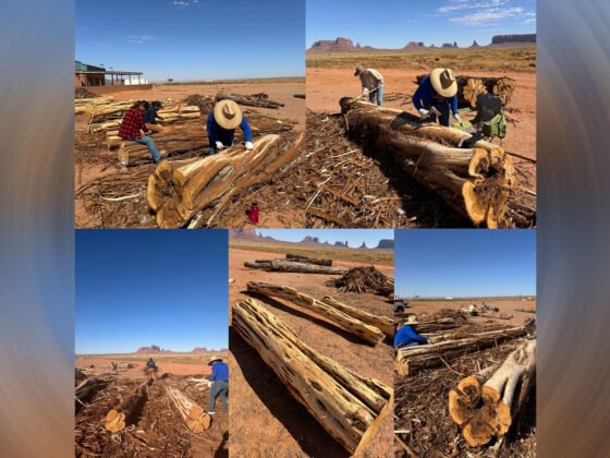 Yee Ha’ólníi Doo Breaks Ground on Traditional Hogan Project in Monument Valley 20241025 navajo FI