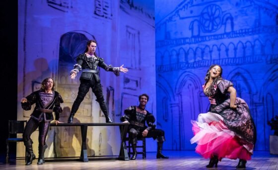 Adrian Dunbar and Broadway royalty Stephanie J. Block lead a stellar cast in a sizzling new 5-star production of “Kiss Me, Kate”, filmed live at the Barbican in London especially for the big screen.