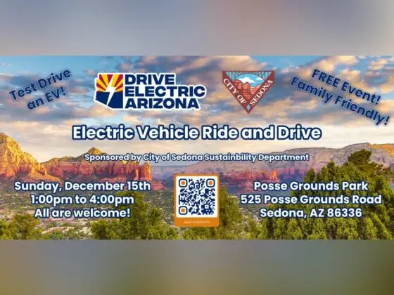 City of Sedona, APS and Drive Electric Arizona host a Verde Valley Electric Vehicle Ride and Drive event City of Sedona, APS and Drive Electric Arizona host a Verde Valley Electric Vehicle Ride and Drive event