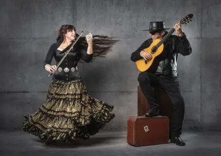 Legendary guitarist Esteban live at the Mary D. Fisher Theatre Feb. 15 Experience an unforgettable evening of world-class music as Esteban and his acclaimed band, featuring his brilliant daughter Teresa Joy on violin, take the stage at the Mary D. Fisher Theatre on Saturday, Feb. 15 at 7:00 p.m. with a special Valentine’s Concert.