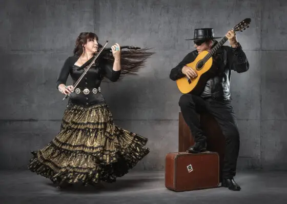 Legendary guitarist Esteban live at the Mary D. Fisher Theatre Feb. 15 Experience an unforgettable evening of world-class music as Esteban and his acclaimed band, featuring his brilliant daughter Teresa Joy on violin, take the stage at the Mary D. Fisher Theatre on Saturday, Feb. 15 at 7:00 p.m. with a special Valentine’s Concert.
