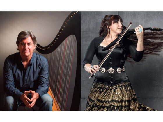 Peter Sterling is an internationally renowned harpist, composer, artist, author, and spiritual guide whose music has redefined the New Age genre. Teresa Joy is a mesmerizing violin virtuoso celebrated for her technical mastery and the graceful, emotive power of her performances.