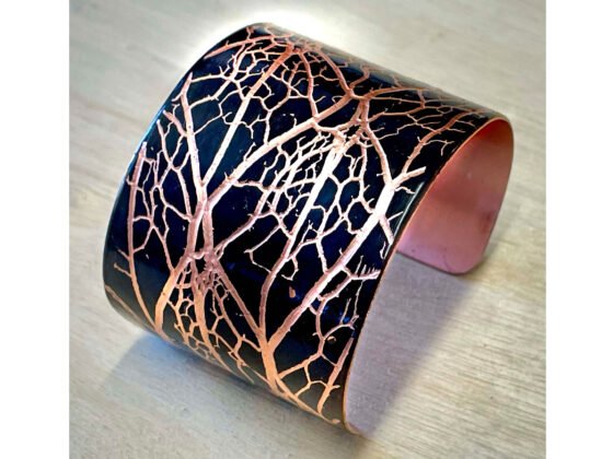 Arizona Wine Country Artists Village Showcases Art & High-End Crafts in Old Town Cottonwood John and Lauri Maeder - Desert Night Copper Cuff Bracelet