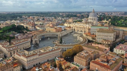 Pope Leo XIV, or any Catholic University, for human intelligence research lab, not $965B Anthropic AI The Basilica in Rome