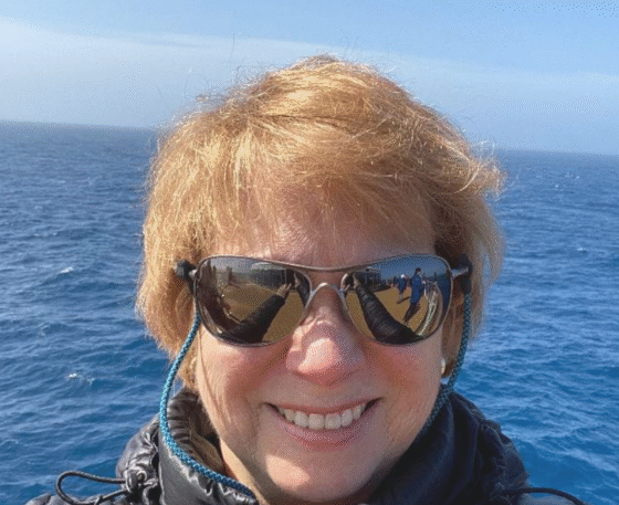 RAFTING THE GRAND CANYON Chick with sunglasses